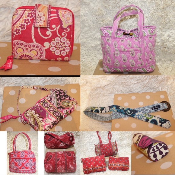 Vera Bradley Handbags - Vera Bradley lot of 21 items Wallets Belts Handbag
